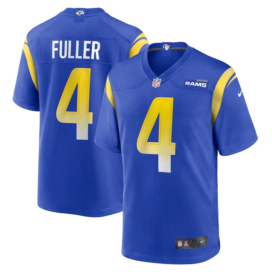 Men Los Angeles Rams 4 Jordan Fuller Nike Royal Game Player NFL Jersey